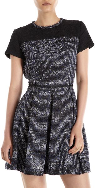 Proenza Schouler Short Sleeve Tweed Dress - Lyst