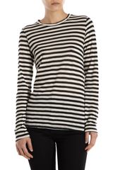 Proenza Schouler Striped Long Sleeve Tee