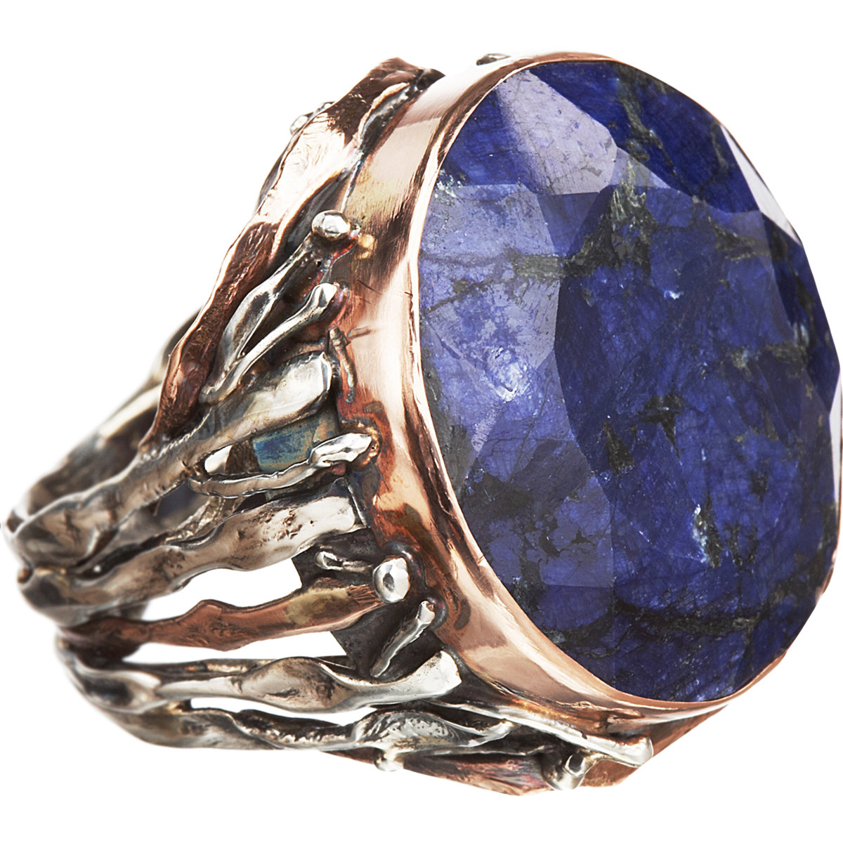 Sandra Dini Rough Sapphire Ring In Blue Sapphire Lyst