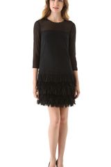 DKNY Tiered Lace Dress