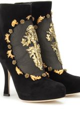 Dolce & Gabbana Suede Ankle Boots 