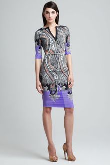 Etro Paisley Print Sheath Dress - Lyst