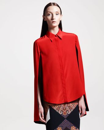 Givenchy Hanging Sleeve Blouse - Lyst