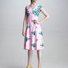 Marc Jacobs Dot Floral Print Dress in Pink (pink multi) - Lyst