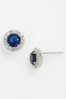 Nadri Round Cubic Zirconia Stud Earrings - Lyst
