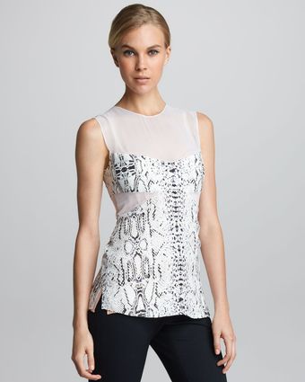 Narciso Rodriguez Snake Jacquard Top - Lyst
