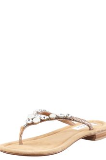 Oscar de la Renta Miss Tropy Crystal Thong Sandal - Lyst
