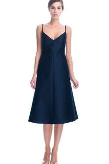 Valentino  Mikado V-Neck Dress - Lyst