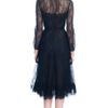 Valentino  Lace Long Sleeve Dress in Black (nero/cipria) - Lyst