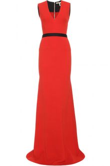 Victoria Beckham Victoria Beckham Floorlength Belted Gown - Lyst