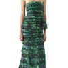 Alice + Olivia Mal Strapless Peplum Gown in Blue (black) - Lyst