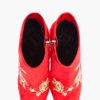 Balmain Red Anita Embroidered Suede Bootie in Red - Lyst