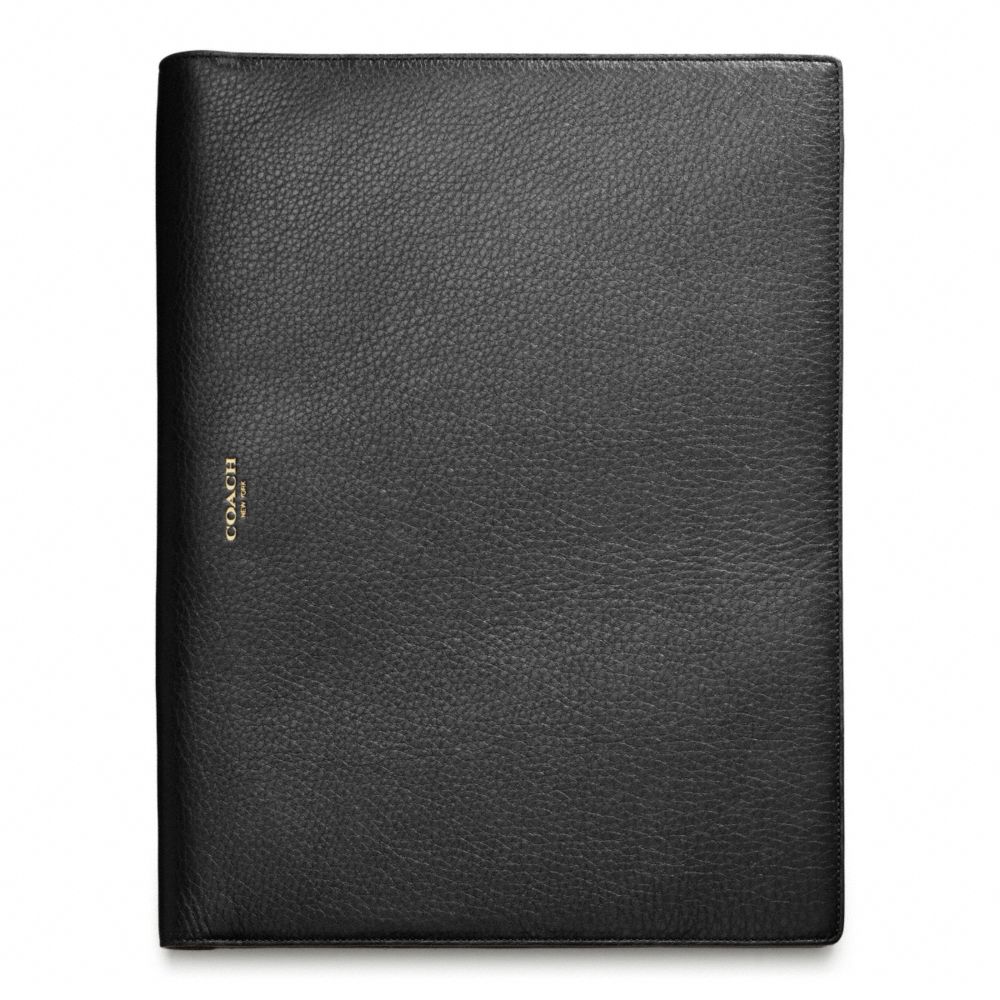 Coach Crosby Leather Executive Portfolio in Black for Men Lyst