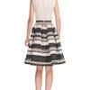 Elie Saab Vanilla and Charcoal Stretch Crepe Full Volume Dress in White (vanilla/charcoal) - Lyst
