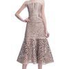 Giles  Lasercut Leather Bustier Dress in Beige (nude) - Lyst