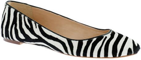 zebra print ballet flats