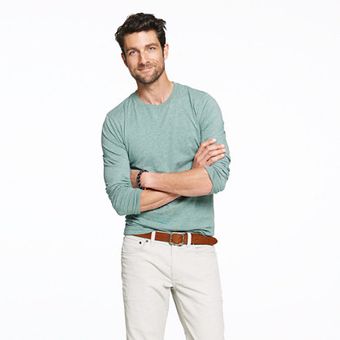 J.Crew Slim Brokenin Long Sleeve Tee - Lyst