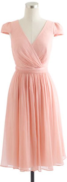 J.Crew Mirabelle Dress in Silk Chiffon - Lyst