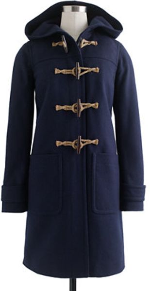 J.crew Toggle Coat in Woolcashmere with Thinsulate in Blue (navy) | Lyst