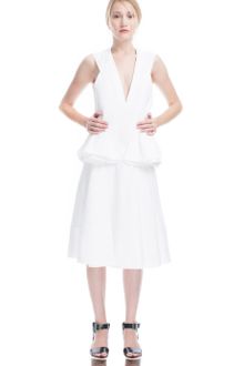 Marni  Lily White Structured Cocktail Dress - Lyst