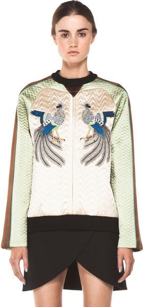 Proenza Schouler Quilted Bird Sweatshirt in Bone - Lyst