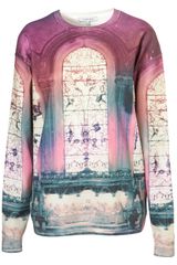Topshop Digital Sweater By Illustrated People