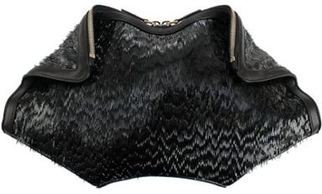 Alexander Mcqueen De Manta Clutch in Gray - Lyst