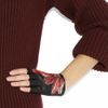 Alexander Mcqueen Cutaway Embroidered Leather Gloves in Black - Lyst
