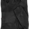 Alexander Mcqueen Cutaway Embroidered Leather Gloves in Black - Lyst