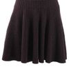Alexander Mcqueen RibKnit Mini Swing Skirt in Purple (bordeaux) - Lyst