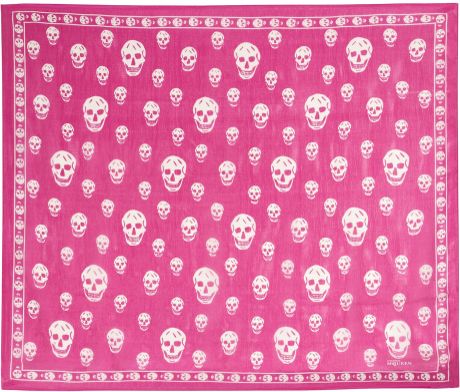 Alexander Mcqueen Skullprint Silkchiffon Scarf in Purple (red) - Lyst