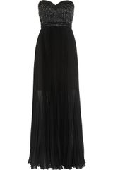Alice + Olivia Poppy Embellished Crepe Gown
