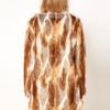 Asos Collection Longline Natural Patchwork Fur Coat in Brown (cream) - Lyst
