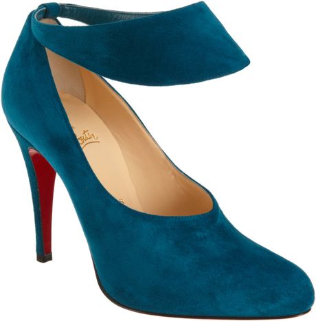 Christian Louboutin Suede Miss Zorra in Blue (peacock) - Lyst