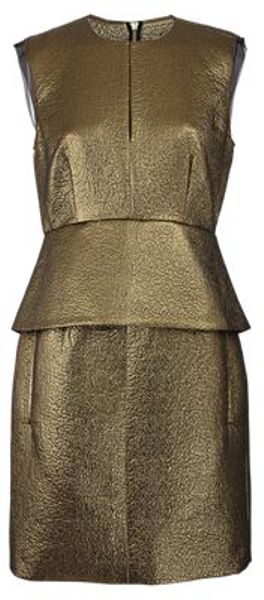 Diane Von Furstenberg Diane Von Furstenberg Dress in Gold - Lyst