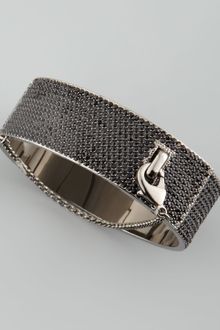 Eddie Borgo Pave Safety Chain Cuff Gunmetal - Lyst