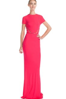 Elie Saab Berry Jersey Long Dress - Lyst