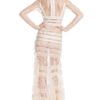 Elie Saab Vanilla Lace Long Vneck Dress in White (vanilla) - Lyst