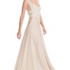Elie Saab Vanilla Silk Georgette and Lace Long Dress in White (vanilla) - Lyst