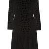 Emilio Pucci Appliquéd Silkchiffon Dress in Black - Lyst