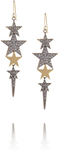 Emilio Pucci Crystalembellished Star Earrings - Lyst