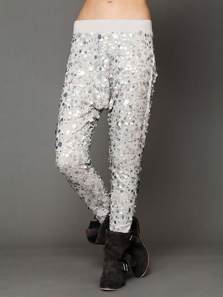 free people silver pants