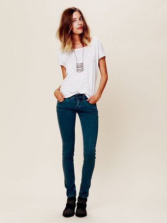 Free People Colored Skinny Jean - Lyst