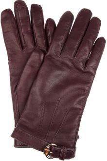 Gucci Cashmerelined Leather Gloves - Lyst