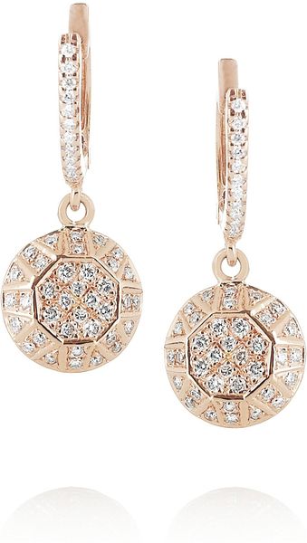 Ileana Makri Dangling Gem 18karat Rose Gold Diamond Earrings - Lyst