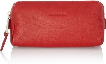 Jil Sander Textured Leather Cosmetics Case - Lyst