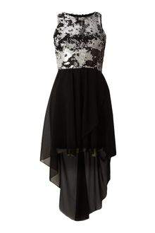 John Zack Multi Glitter High Low Hem Dress - Lyst