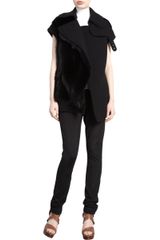 Lanvin Fur Front Vest