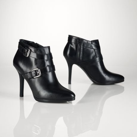 ralph lauren arianne leather bootie