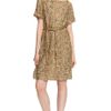 Marchesa Embroidered Gold Tunic with Self Belt in Gold - Lyst